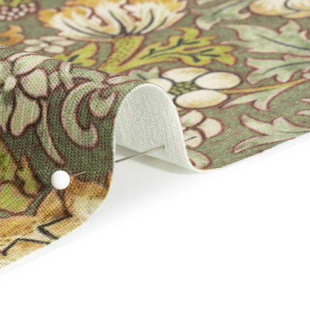 Green Strawberry Thief Printed Micro Chenille - Joann Fabrics
