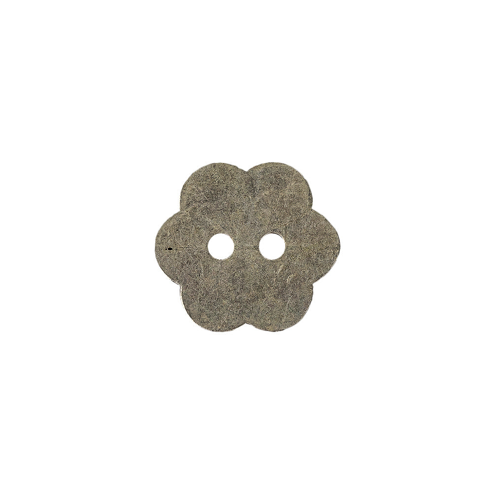 Silver Concave 2-Hole Metal Flower Button - 24L/15mm - Joann Fabrics