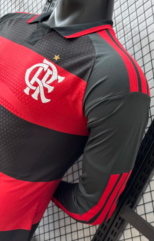 2026/2027 Long Sleeve Player Version Flamengo Home Jersey 1:1 Thai Quality