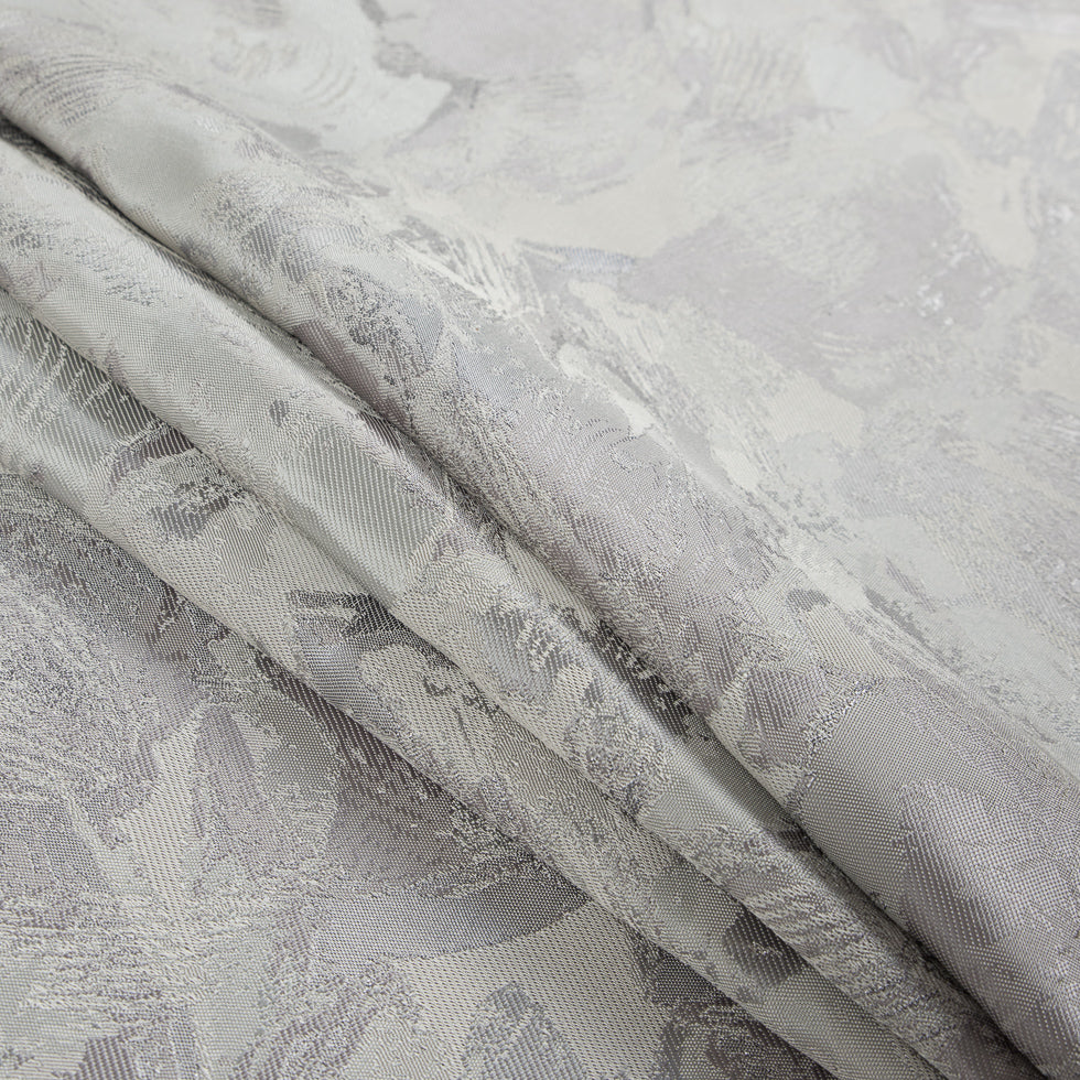Metallic Silver/Gray Abstract Jacquard/Brocade - Joann Fabrics