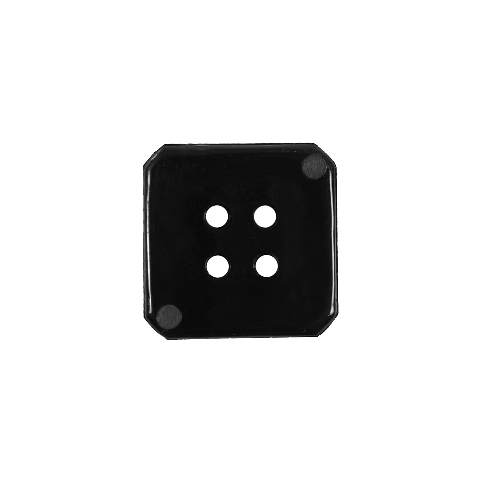 Black Square Bevel Cut Button - 24L/15mm - Joann Fabrics