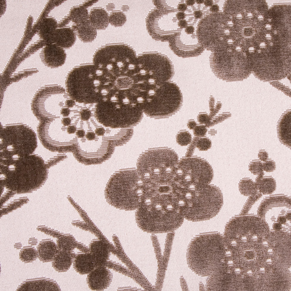 Chocolate/Beige Floral Chenille - Joann Fabrics