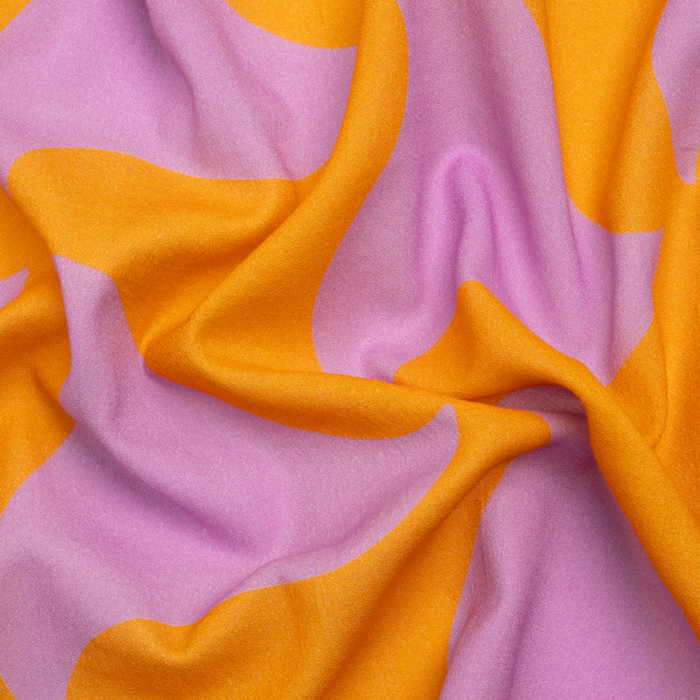 Mood Exclusive Orange Gumdrop Pinwheels Cotton Crepe - Joann Fabrics