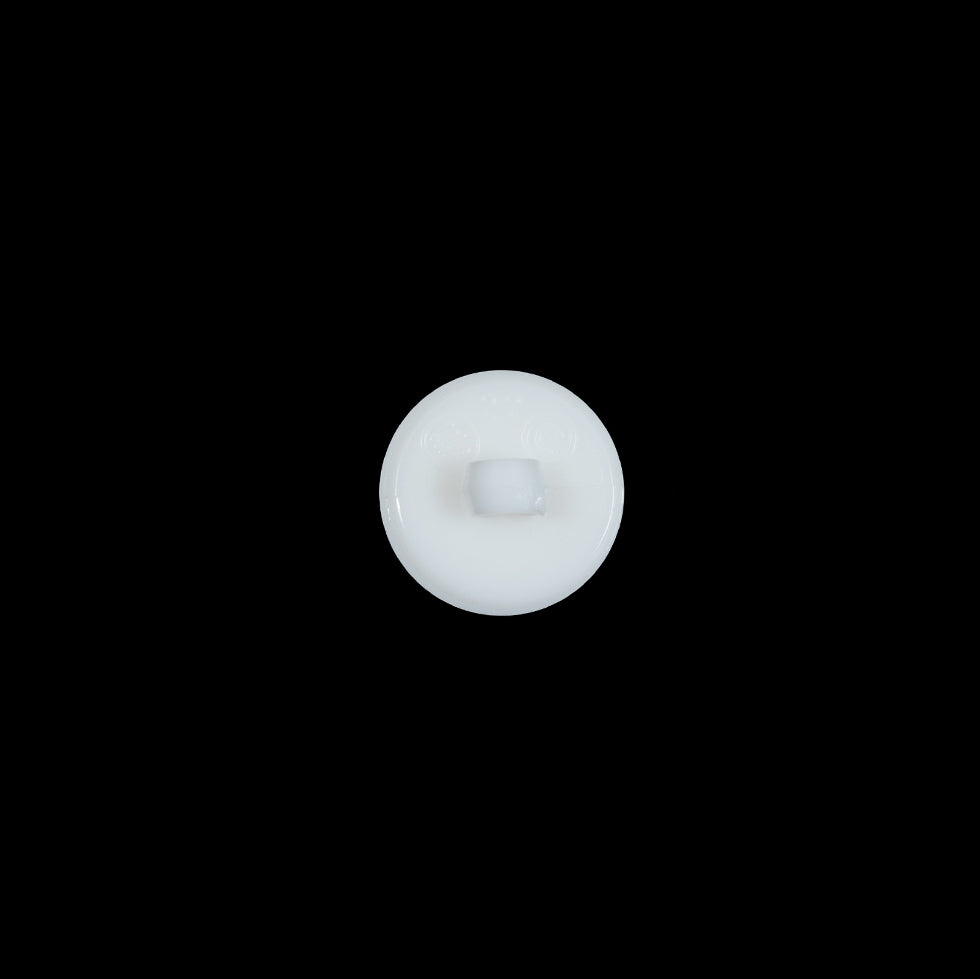 Italian White Plastic Shank Back Button - 16L/10mm - Joann Fabrics