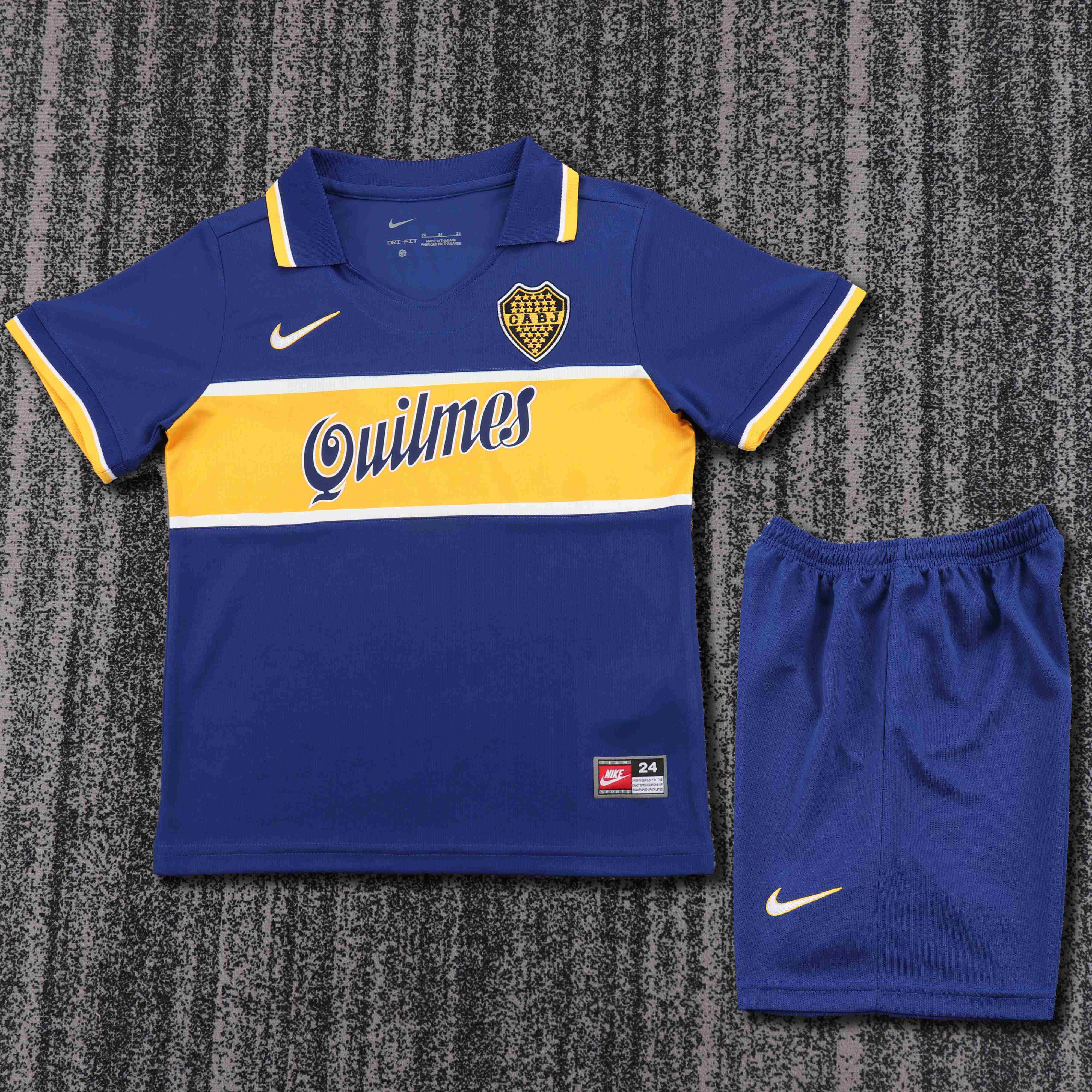 1996-1997 Retro Boca Juniors Home Football Jersey 1:1 Thai Quality Kids Size