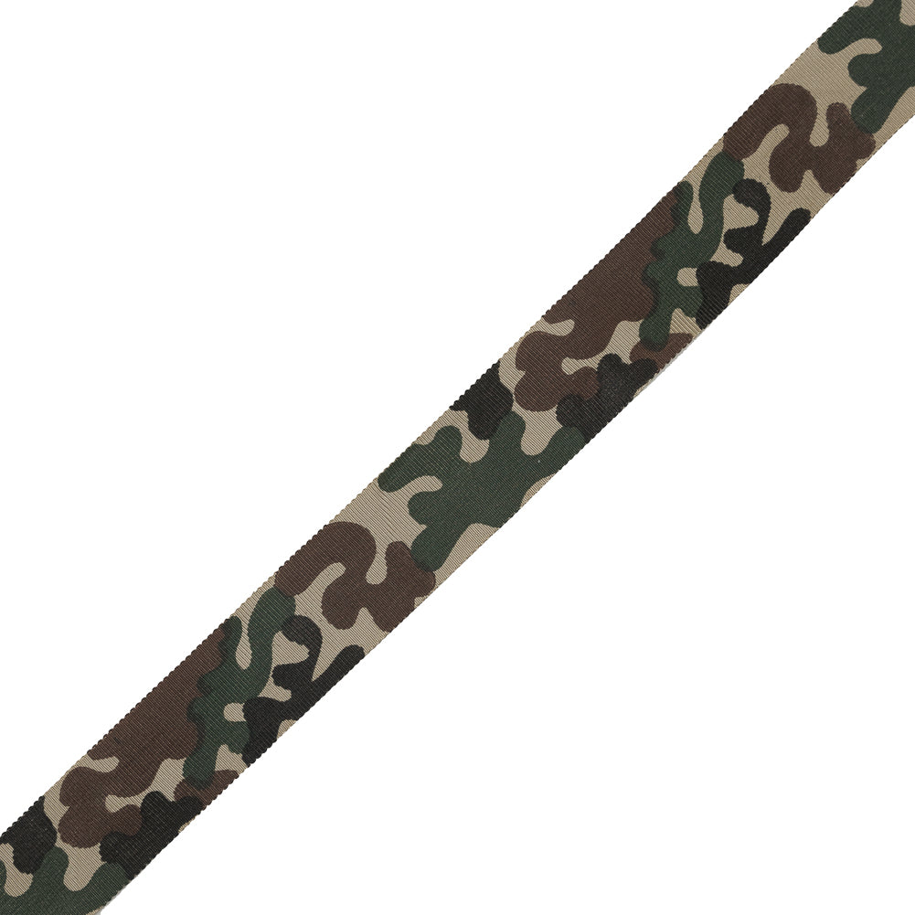 Camouflage Printed Grosgrain Ribbon - 1