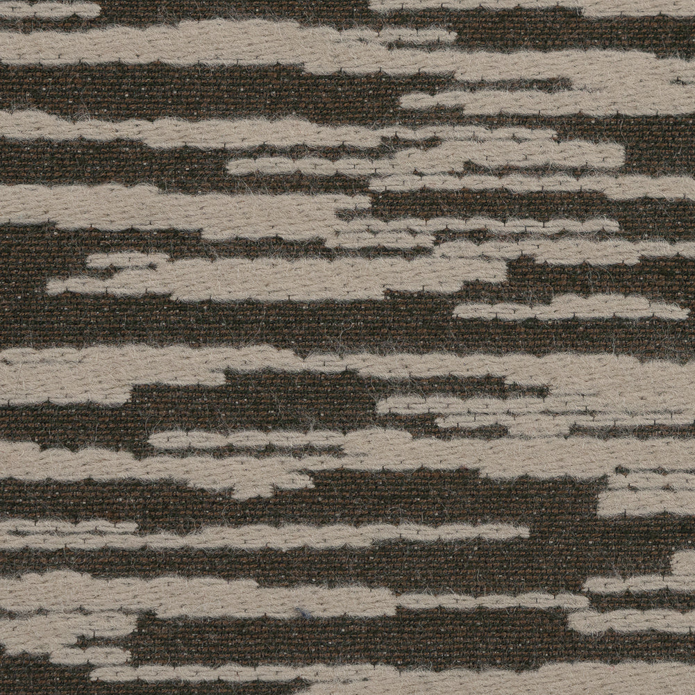 Beige and Olive Striated Wool Jacquard - Joann Fabrics