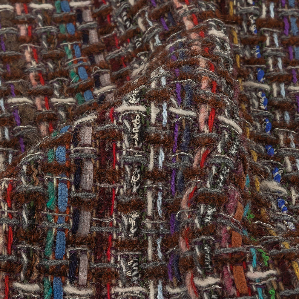 Italian Chocolate Multicolor Blended Wool Tweed - Joann Fabrics