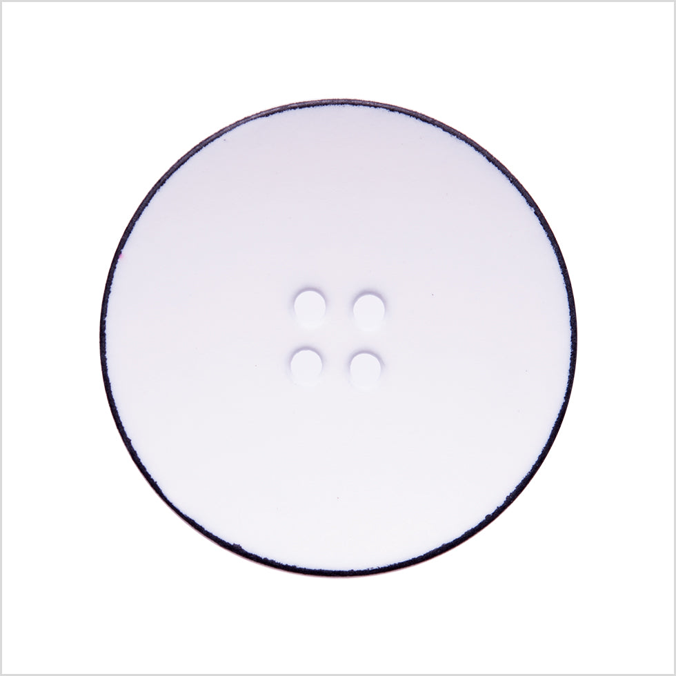 Italian White 4-Hole Plastic Button - 44L/28mm - Joann Fabrics