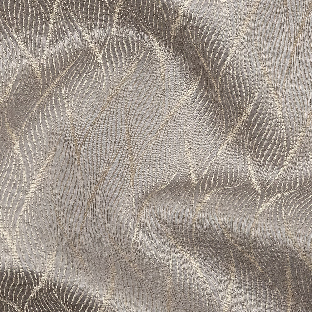 Drapery Jacquard - Pewter Flowing Leaves - British Imported - Joann Fabrics