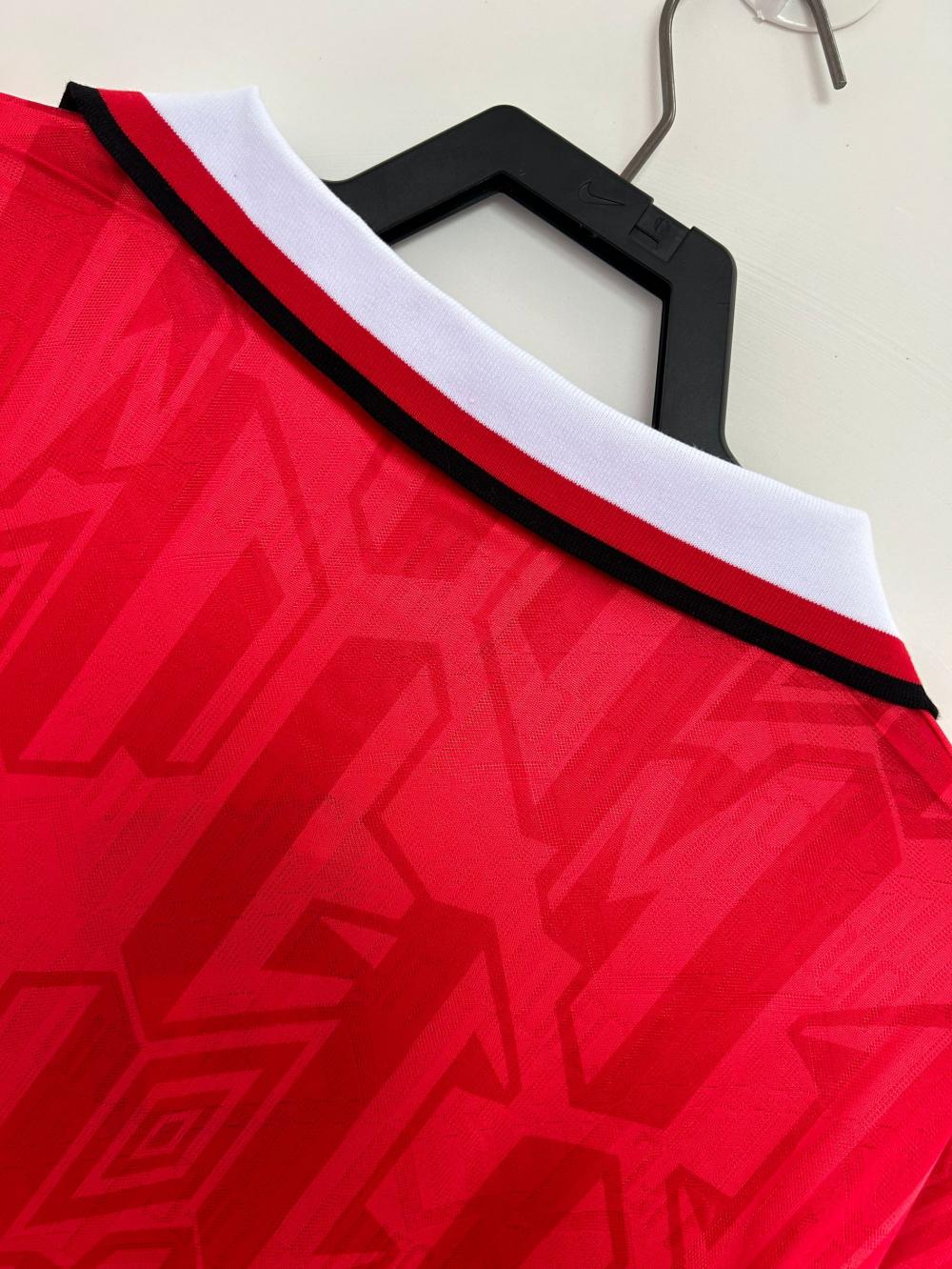 1992/1994 Retro Long Sleeve Manchester United Home Football Shirt 1:1 Thai Quality