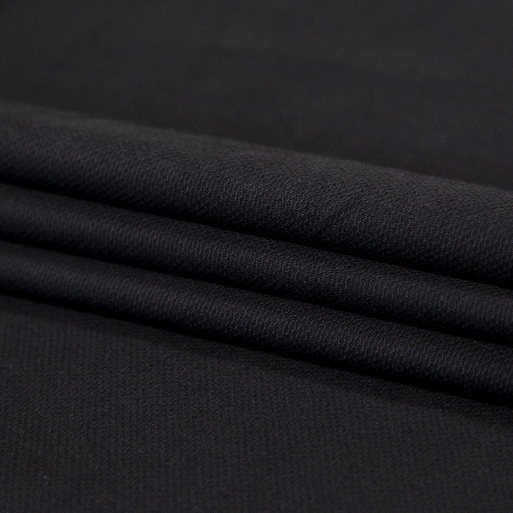 Birdseye Organic Cotton Pique - Black - Otranto Collection - Joann Fabrics