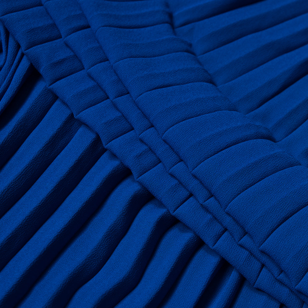 Accordion Pleated Chiffon - Royal Blue - Etereo Collection - Joann Fabrics