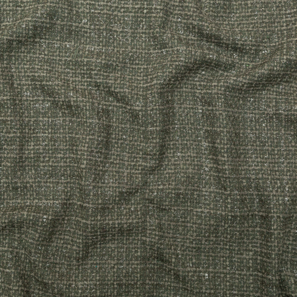 Metallic Olive Wool Tweed - Joann Fabrics