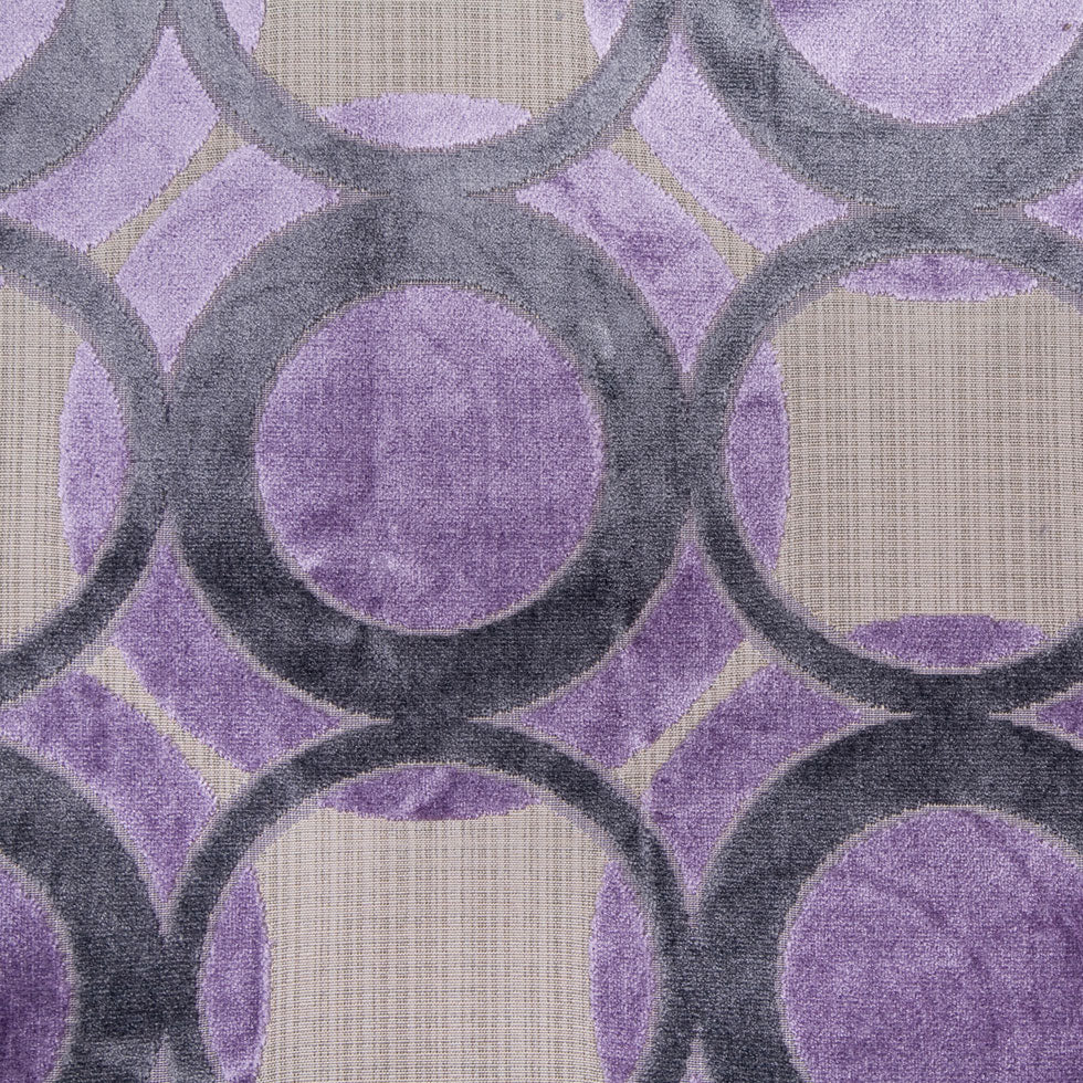 Gray/Lavender Geometric Chenille - Joann Fabrics
