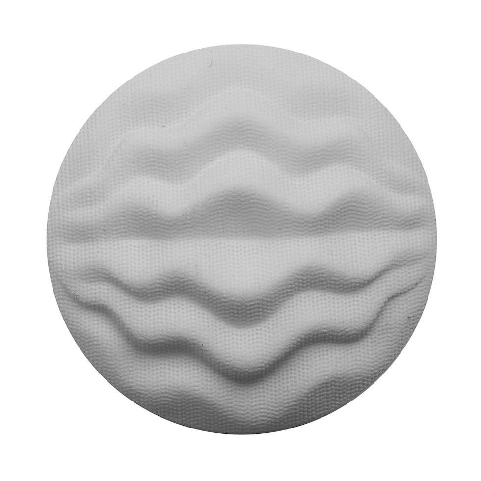 Italian White Wavy-Textured Plastic Shank Back Button - 54L/34mm - Joann Fabrics