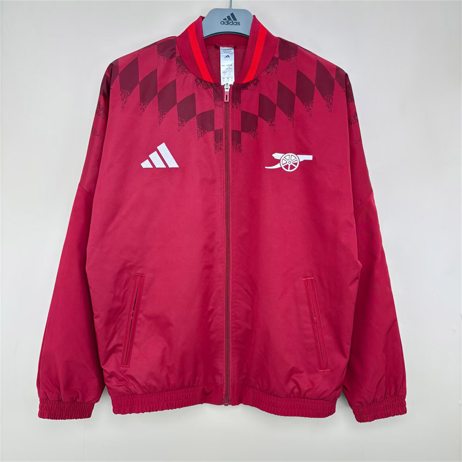Arsenal 26-27 Track Windbreaker Jacket - Red - UnitedFutballJersey