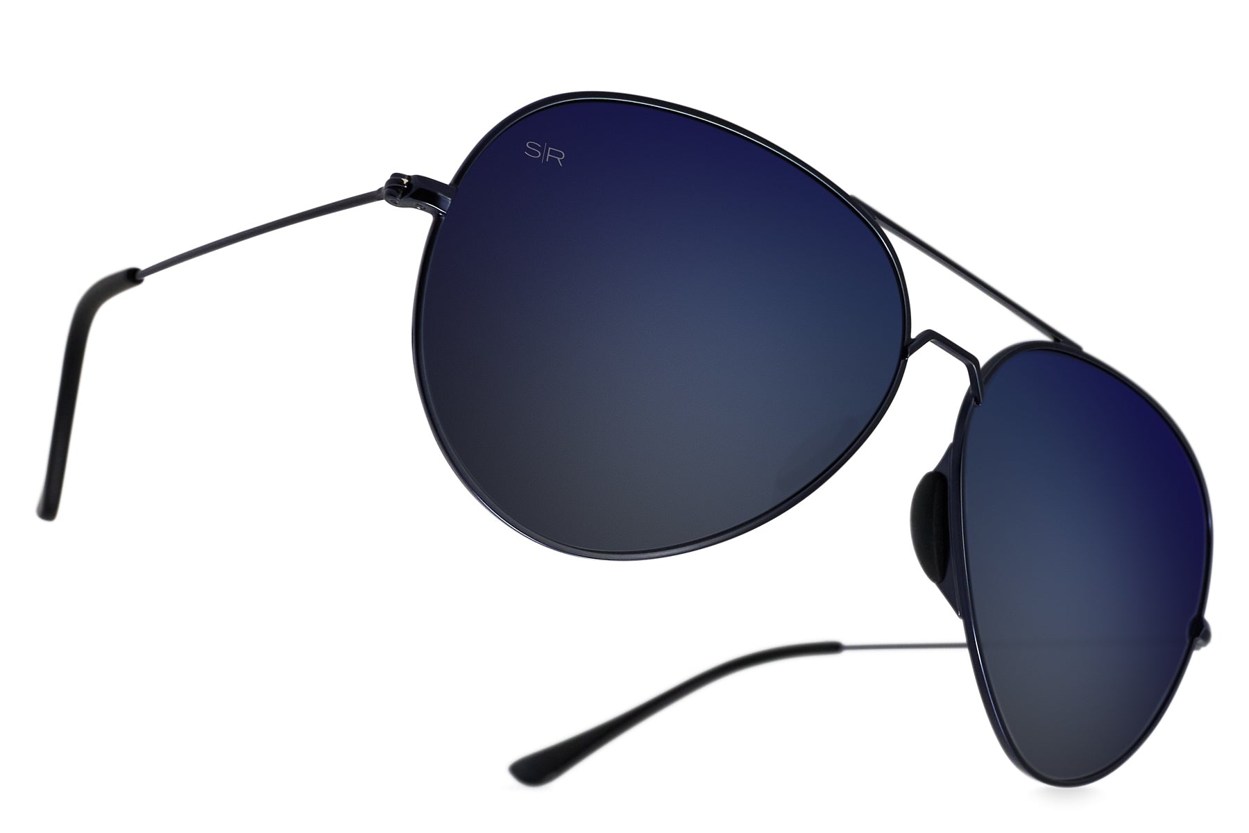 Tangle Free Aviator – Navy Polarized