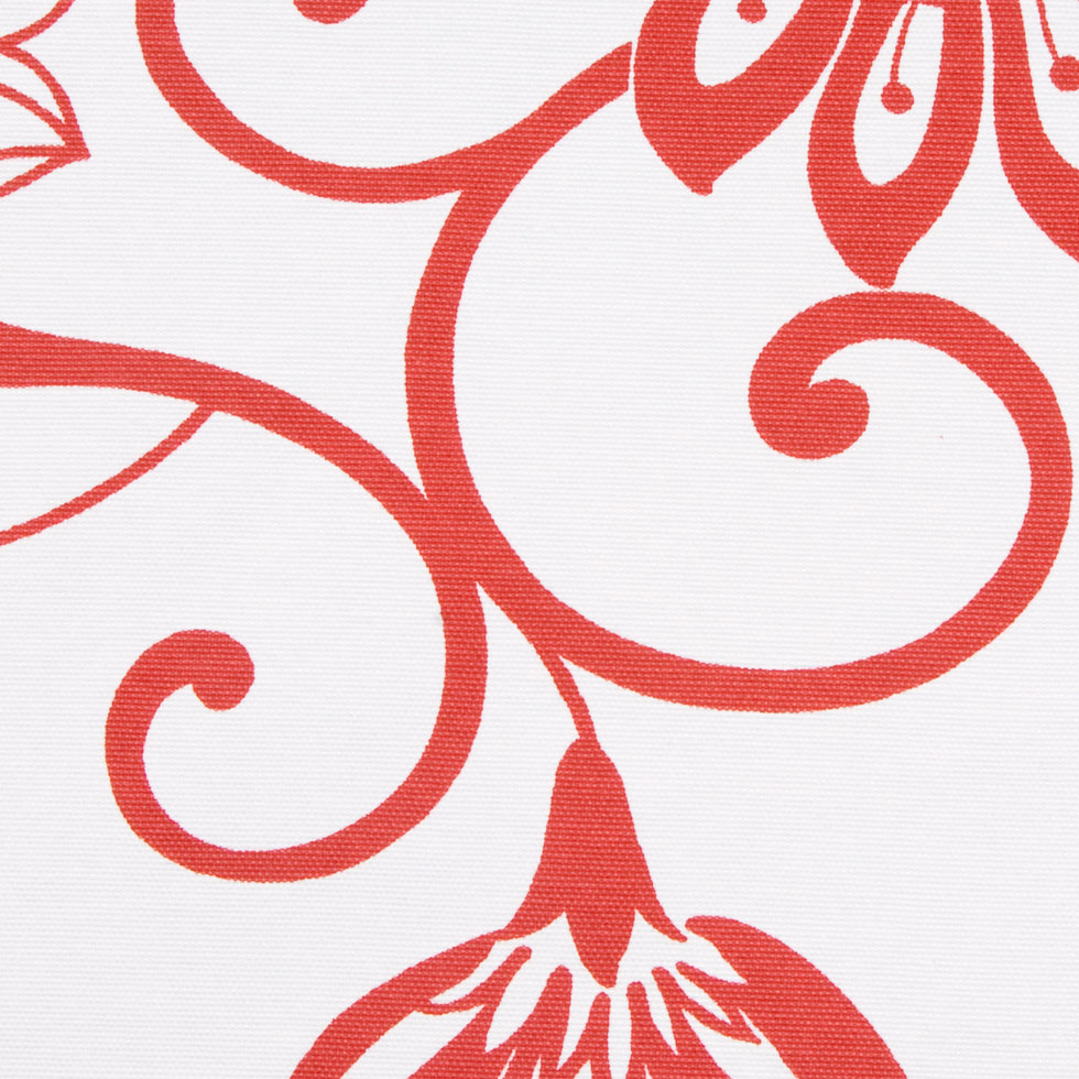 Off-White/Primary Red Floral Canvas - Joann Fabrics