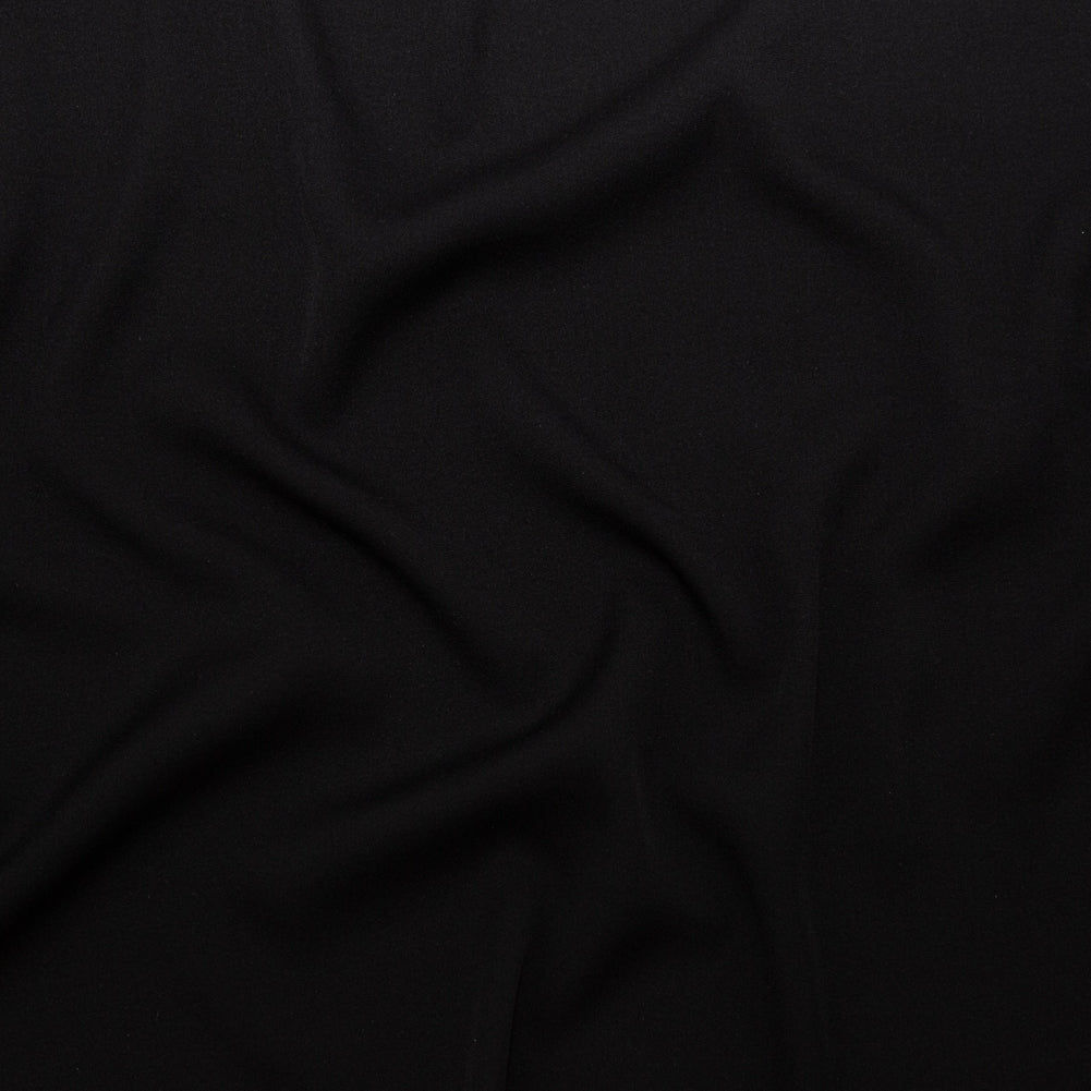 Italian Raven Black Stretch Silk Georgette - Joann Fabrics