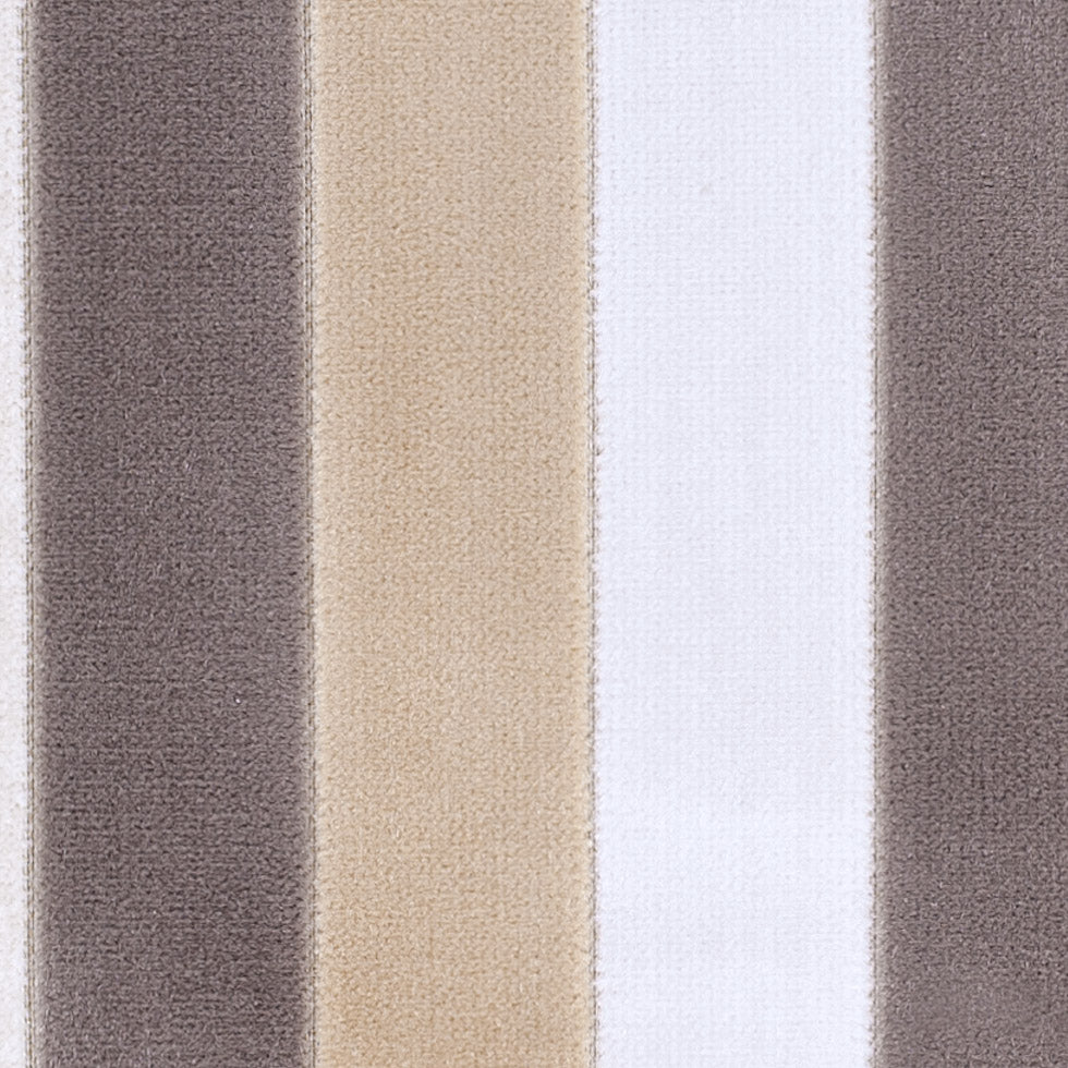 Beige and Gray Striped Velvet - Joann Fabrics
