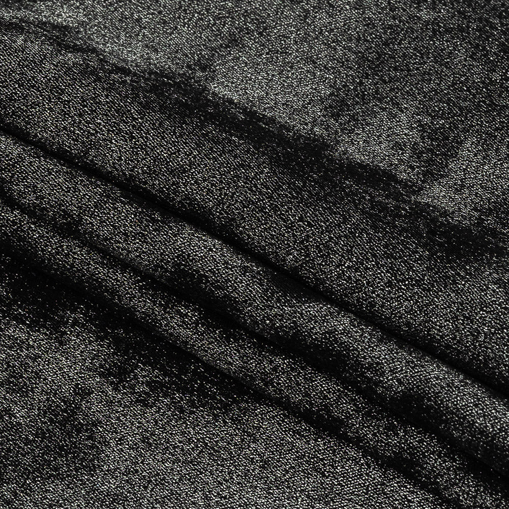 Drapey Metallic Polyester Woven - Gunmetal Black - Twinkle Stars Collection - Joann Fabrics