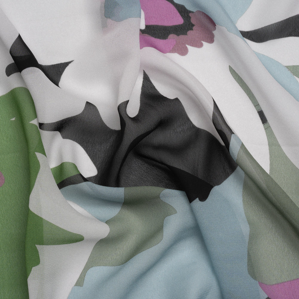 Mood Exclusive Black Garden Giants Viscose Chiffon - Joann Fabrics