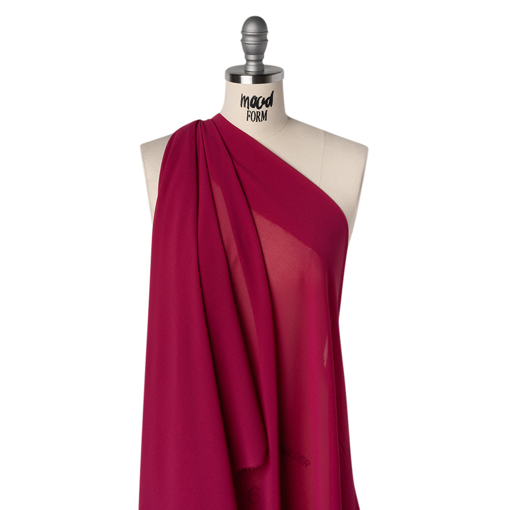 Polyester Chiffon - Magenta - Designer Deadstock - Joann Fabrics