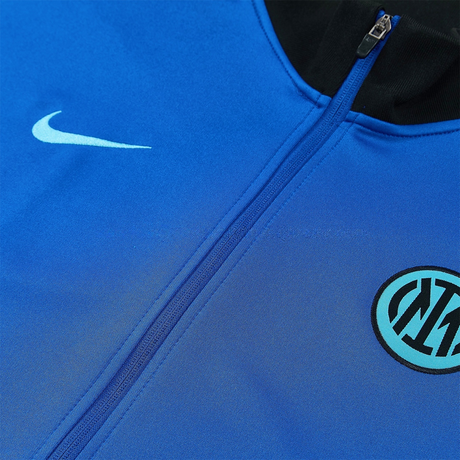 Inter Milan 25-26 Jacket Training Tracksuit - Ocean Blue Jackets & Black Pants - UnitedFutballJersey