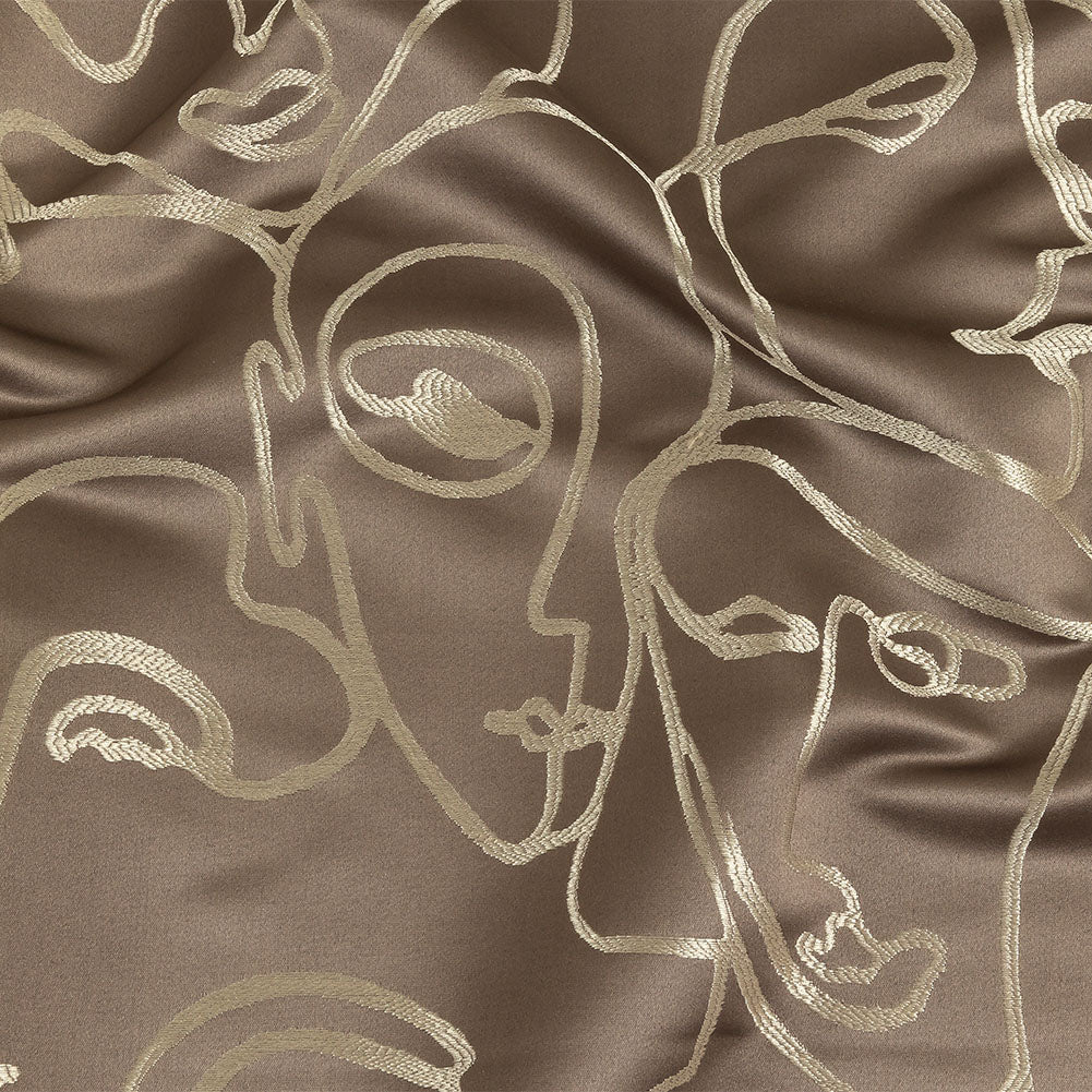 Drapery Jacquard - Praline Face to Face - British Imported - Joann Fabrics