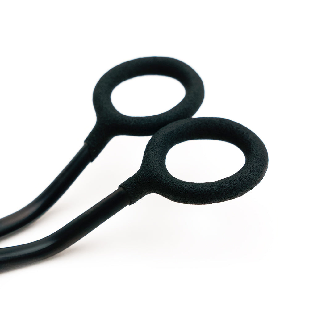 Mood Matte Black Duckbill Applique Scissors with Matte Rubber Grips - 6