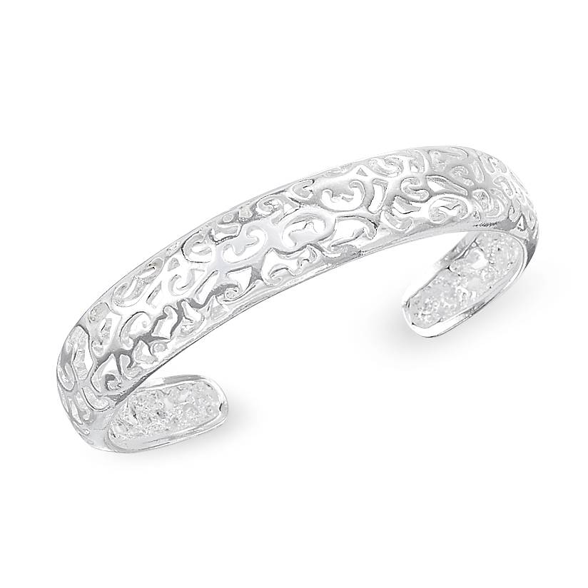 Sterling Silver Cuff Bracelet with Scroll Design, Gift Boxed - Northstyle Catalog