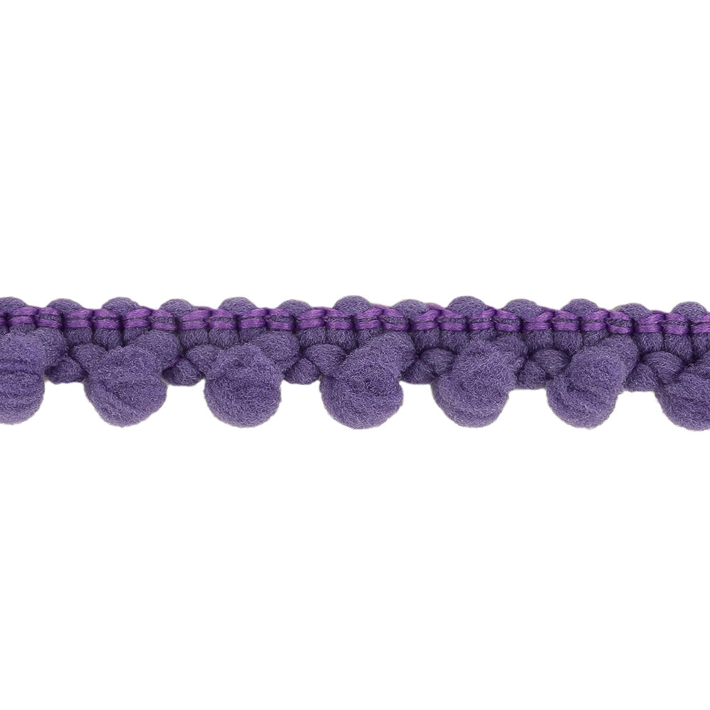 Purple Puffy Bobbles Trim - 0.375
