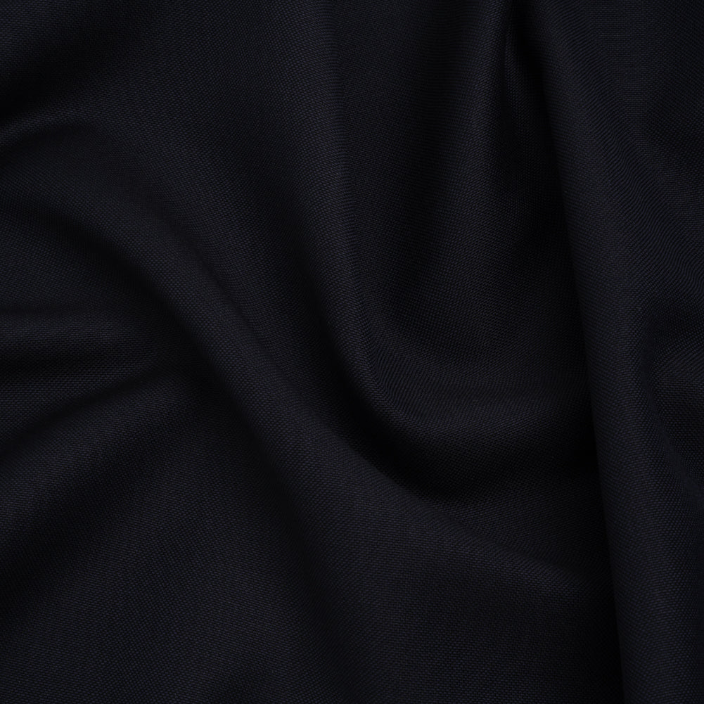 Wool Basketweave Suiting by Alexander McQueen - Dark Navy - Designer Deadstock - Joann Fabrics