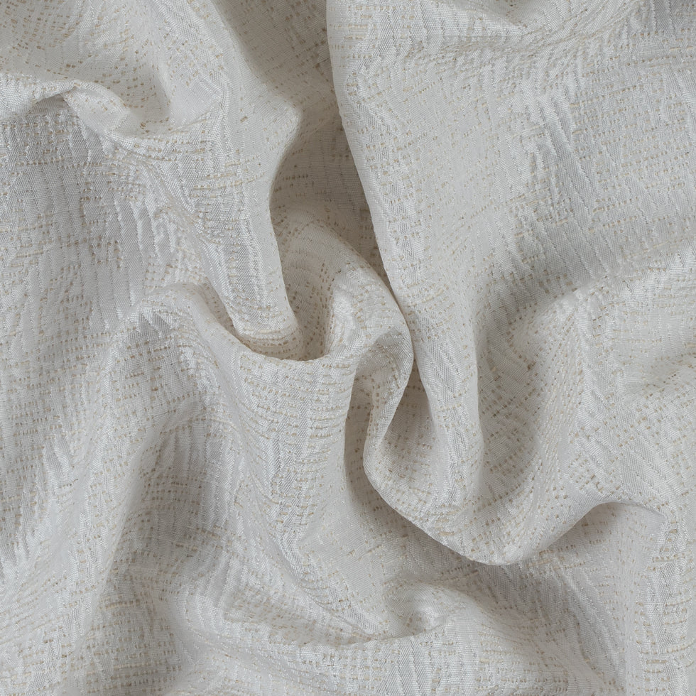 Metallic Blanc de Blanc/Seedpearl Abstract Cotton Polyester Brocade - Joann Fabrics