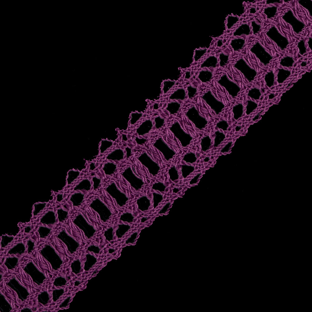 Magenta European Crochet Trim - 1.25