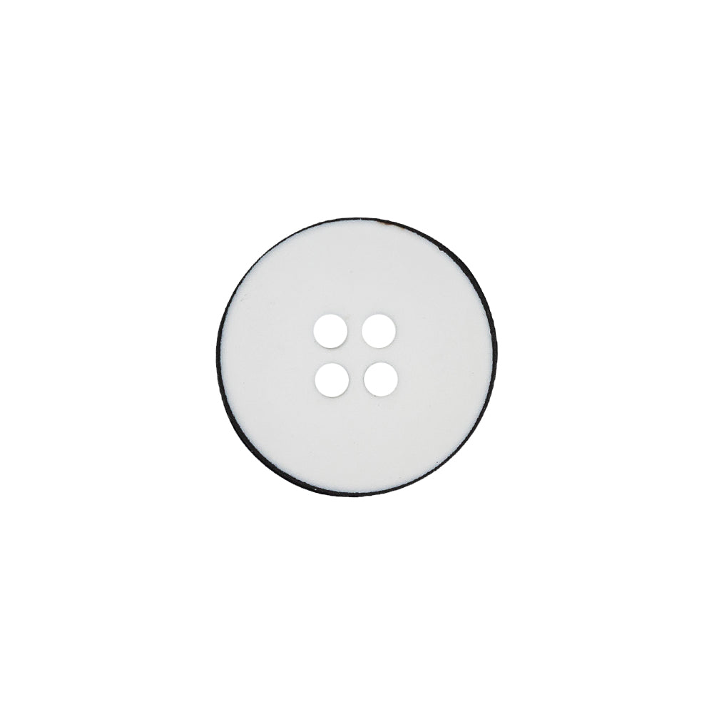 Italian White 4-Hole Plastic Button - 24L/15mm - Joann Fabrics