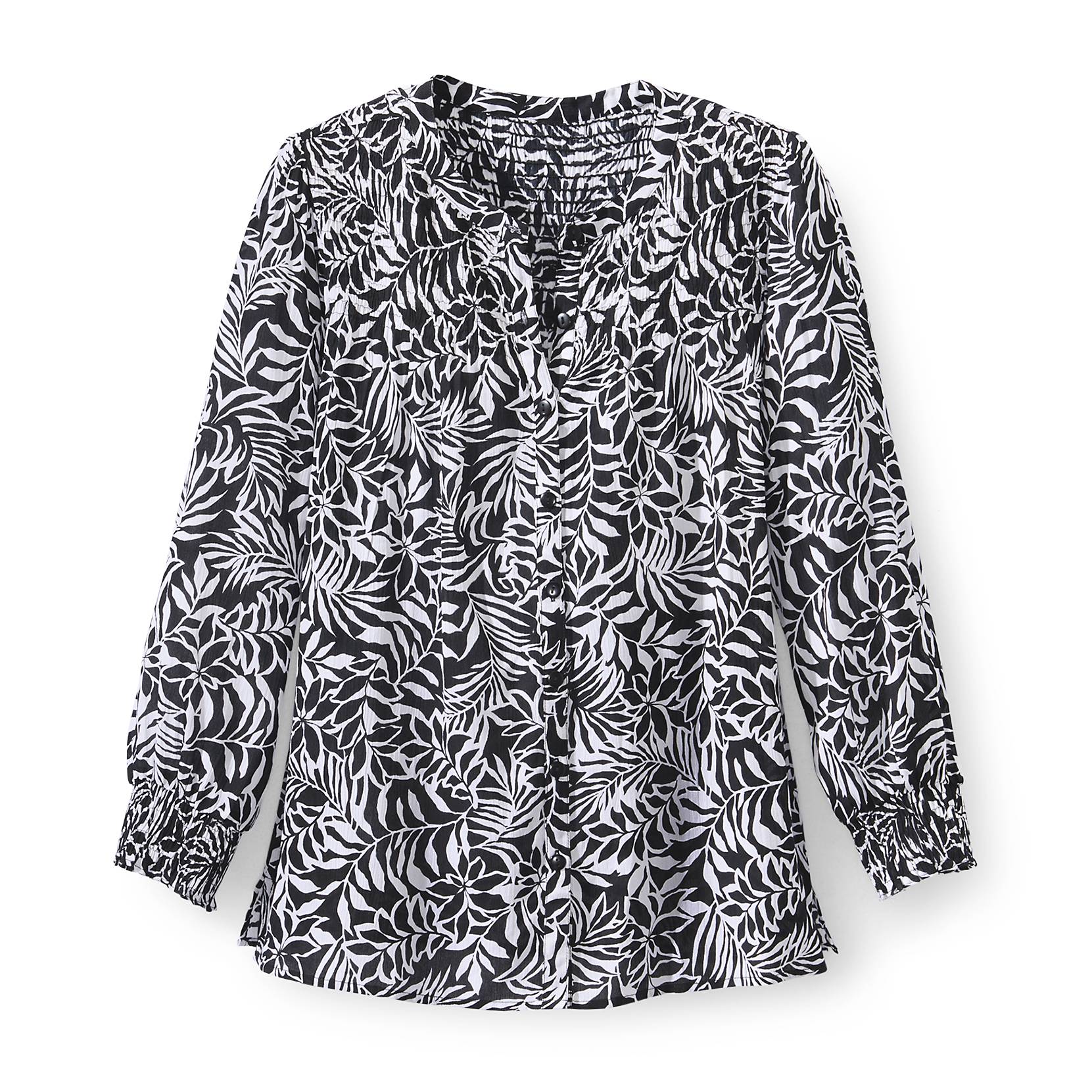 Crinkle Rayon Smocked Shirt - Northstyle Catalog