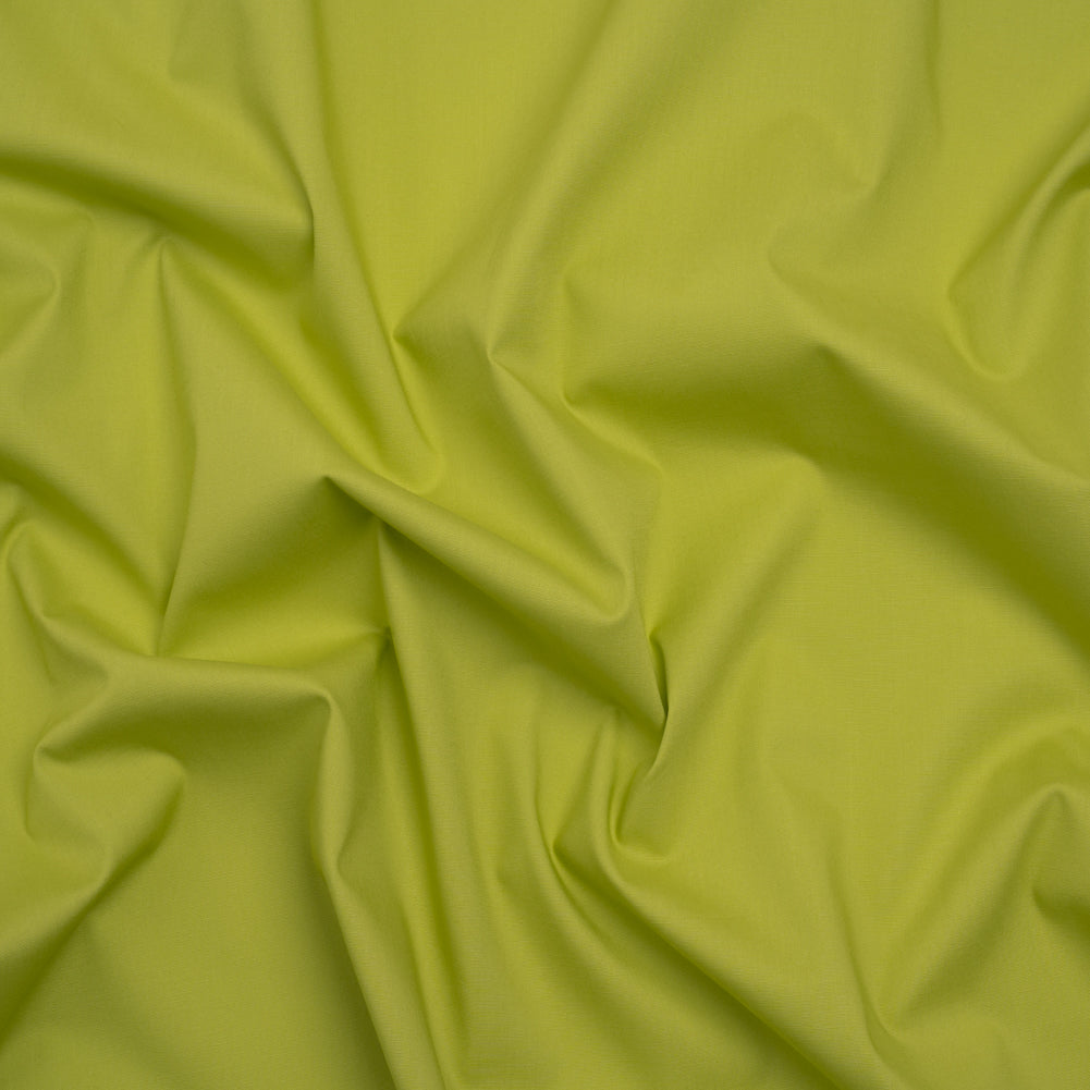 Stretch Cotton Poplin - Lime Green - Designer Deadstock - Joann Fabrics