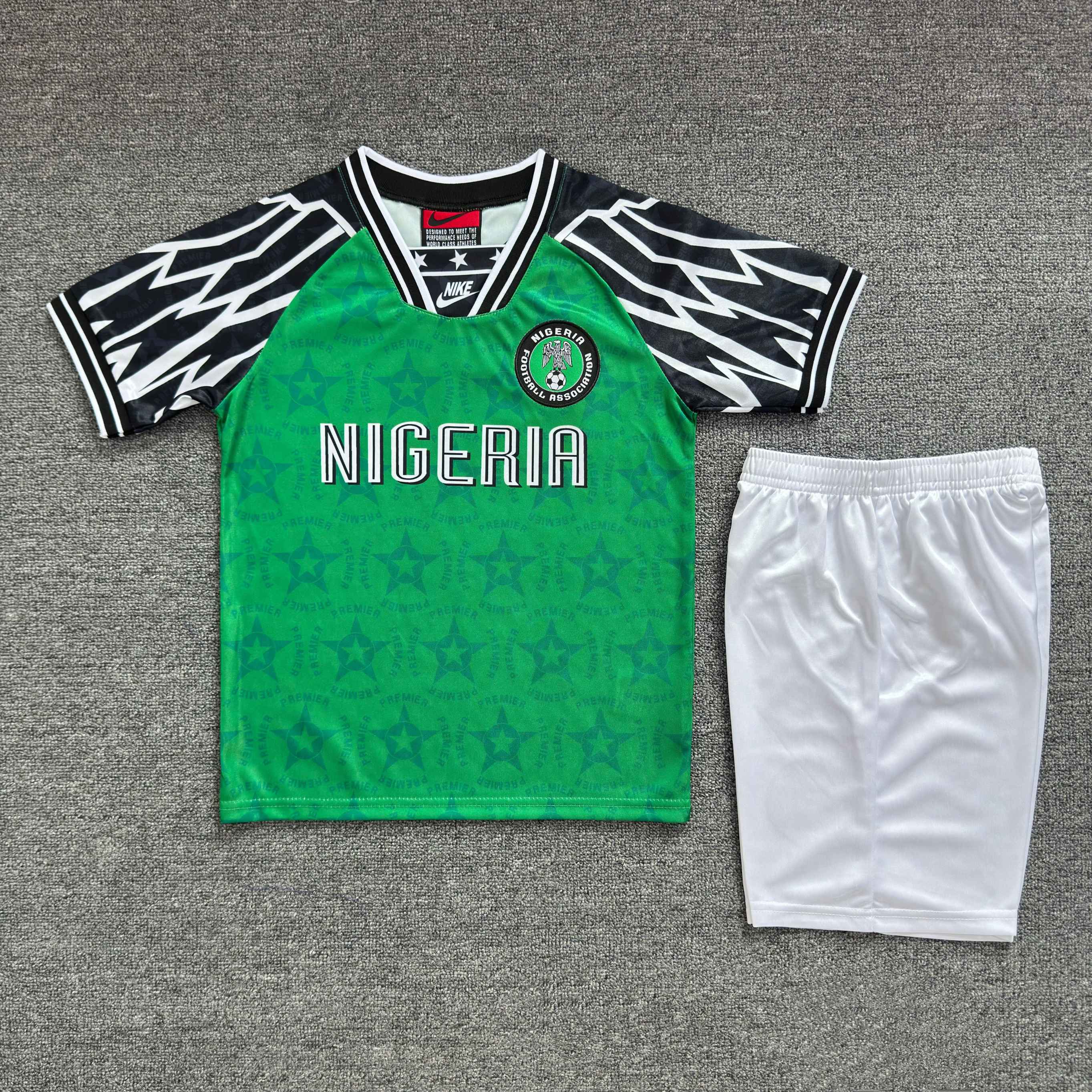 1994-1995 Retro Nigeria National Team Home Football Jersey 1:1 Thai Quality Kids Size