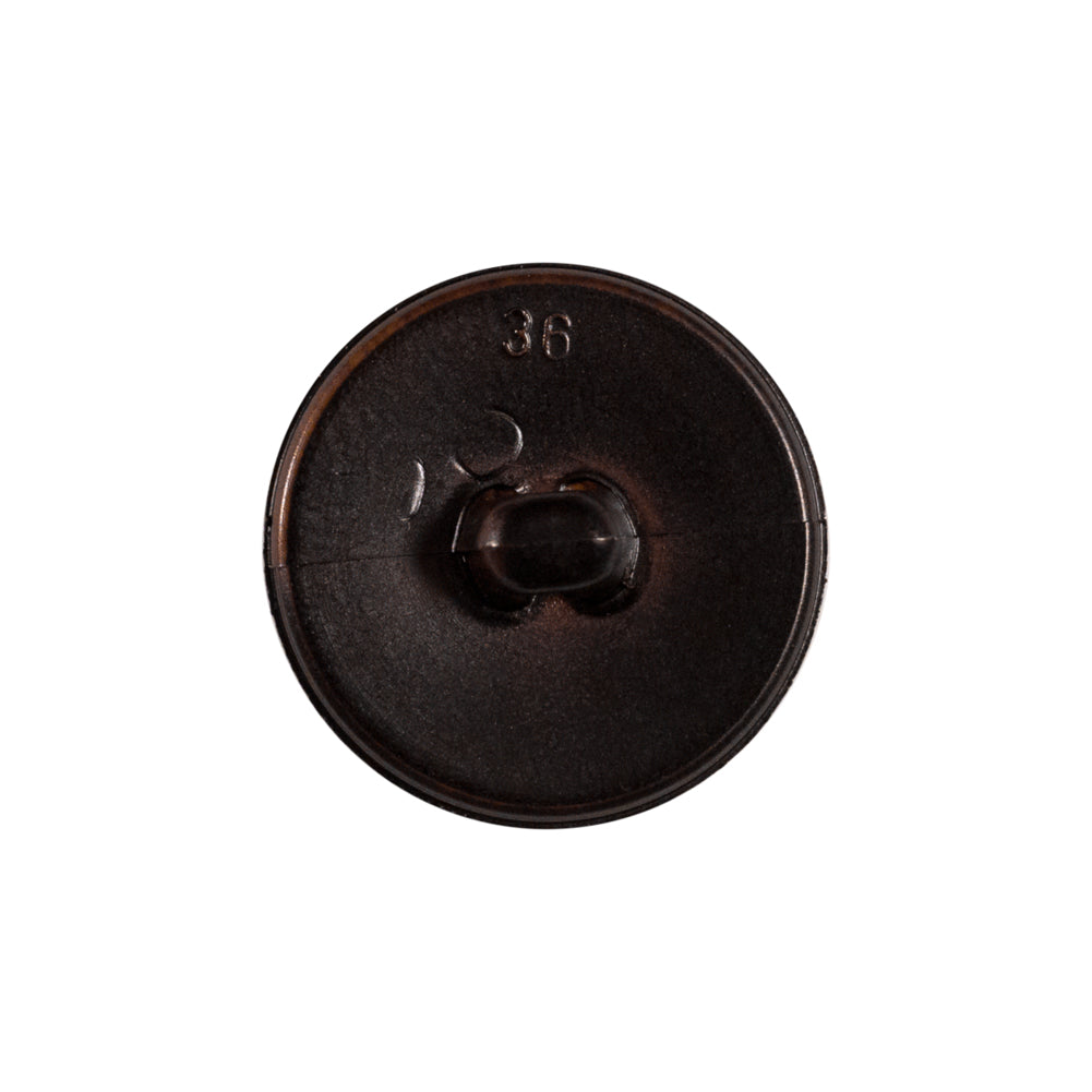 Italian Brown Faux Leather Plastic Button - 36L/23mm - Joann Fabrics