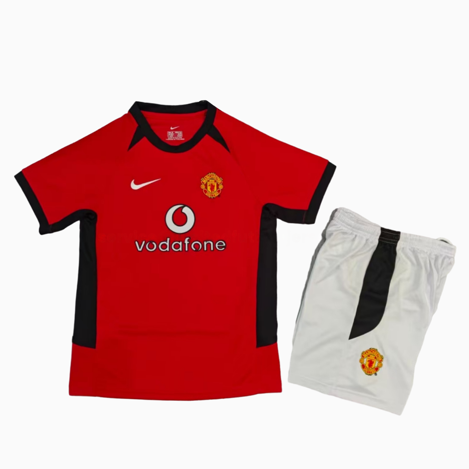 Retro Manchester United 2002-04 Home Kids Kit - UnitedFutballJersey