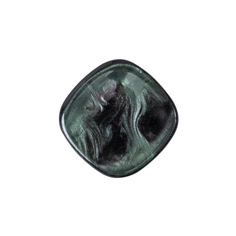 Emerald Iridescent Tunnel-Shank Back Button with Needle Channel - 36L/23mm - Joann Fabrics