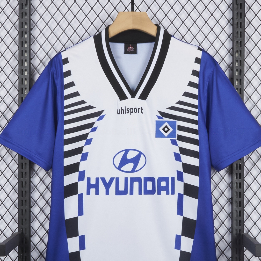 Retro Hamburger SV 1996-97 Away Blue Jersey - UnitedFutballJersey
