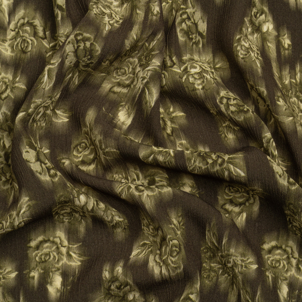 Mood Exclusive Olive Fragrant Feelings Crinkled Gauzy Viscose Crepe - Joann Fabrics