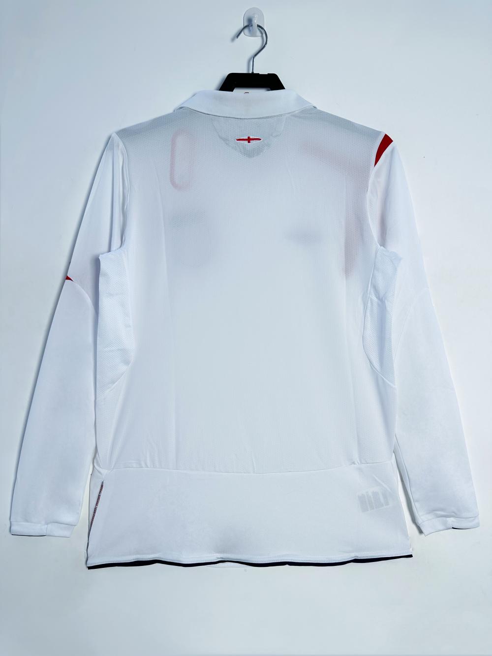 2006 Retro Long Sleeve England Home Soccer Jersey 1:1 Thai Quality