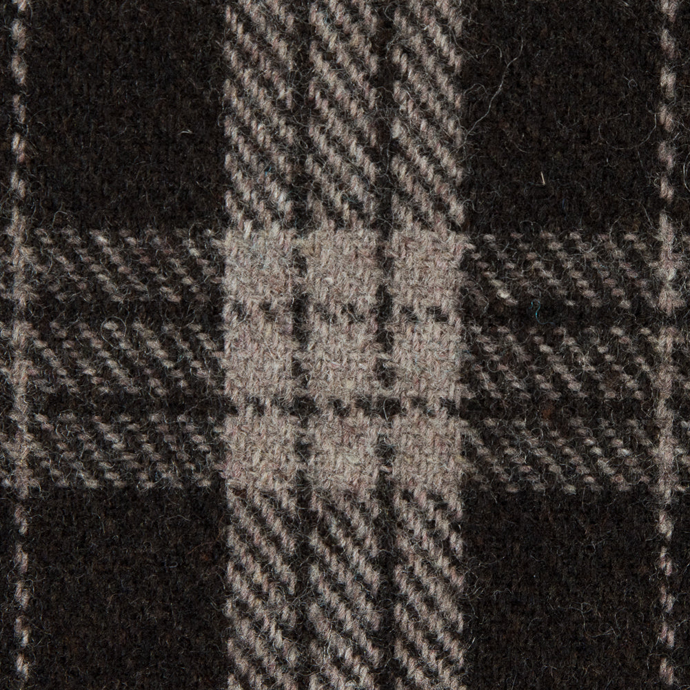 Italian Turkish Coffee Tartan Plaid Blended Wool Fleece Coating - Joann Fabrics
