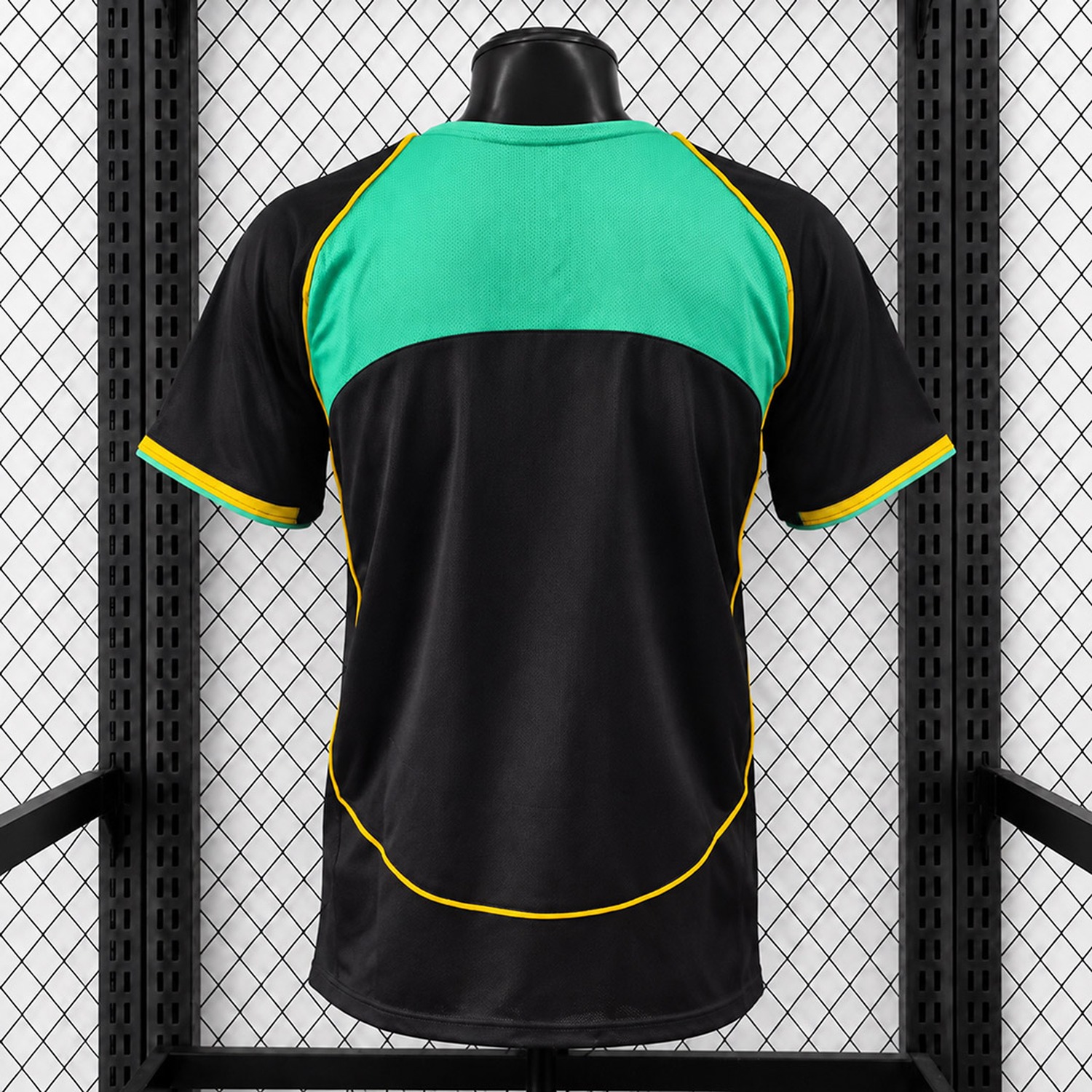 Sporting CP Lisbon 25-26 Total 90 Lifestyle Retro Style Black Green Yellow Jersey - Fans Version - UnitedFutballJersey