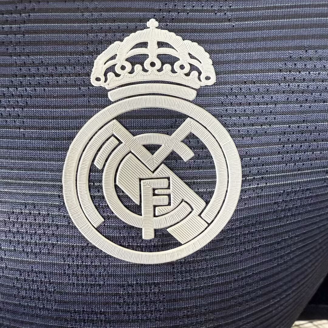 2025/2026 Player Version Real Madrid Away Long Sleeve Jersey 1:1 Thai Quality