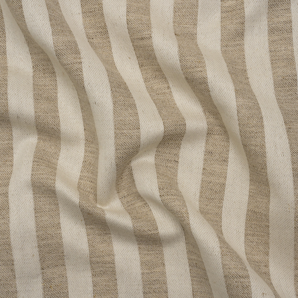 Heavy Linen Twill - Cream and Beige Awning Stripes - Joann Fabrics